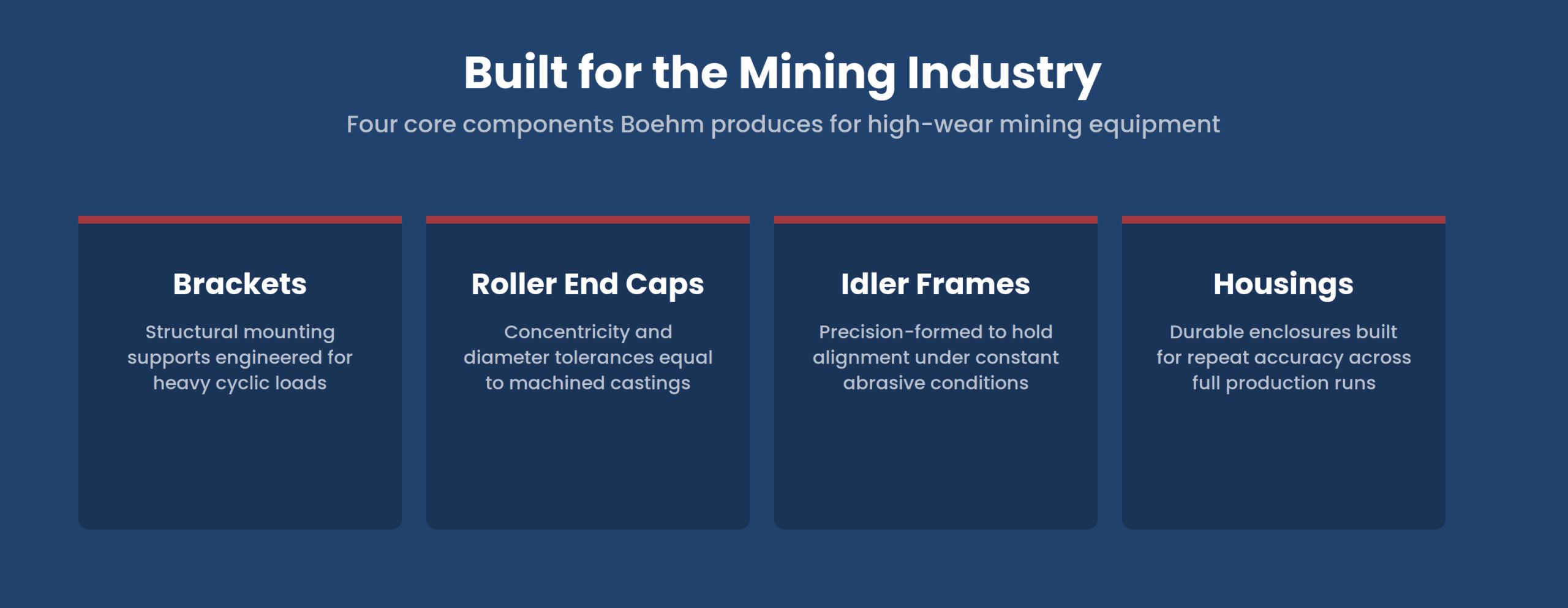 mining metal stamping